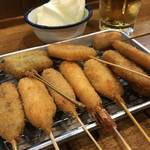 激戦区 京都駅エリアの人気店！サクサクの串カツがうまい！「はな串」　