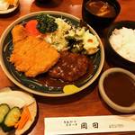 【京都とんかつめぐり】デミグラスソース仕立ての洋食味！家庭的で和むお店☆「とんかつ&ステーキ 岡田」