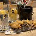 ※閉店　【京都居酒屋】先斗町・本格串カツと新感覚飲み放題『串カツとレモンサワー』