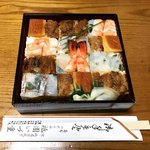 【京都寿司】明治から続く『箱寿司』は目にも美しく絶品☆祇園石段下「いづ重」