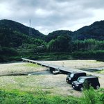【京都珍百景】木津川に架かる欄干のない『沈下橋』☆車の通行も可能「潜没橋」