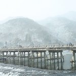【京都 嵐山】数十年に一度の大雪。嵐山の風景 渡月橋 / 祐斎亭 / 竹林の小径 / 亀山公園展望台
