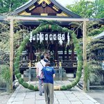 【2023京都夏越の祓】『茅の輪くぐり』早くも！猪手水に紫陽花☆足腰の神様「護王神社」
