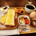 【京都モーニング】北野天満宮スグ☆700円の自家焙煎コーヒー付ヘルシー朝食「きぬカフェ」