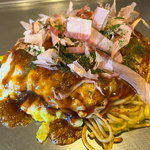 【京都ランチ】立地も最高♩リーズナブルでボリューム満点！な、お好み焼きランチ『きらく』