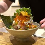 【京都ランチ】贅沢すぎる海鮮丼！１杯で４度楽しめる"漁師めし"「メントメシ ザコヤ」