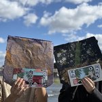 京都 嵐山で話題の京風特大せんべい！限定 濃厚おさつバターがおすすめ「肉のおだきち」