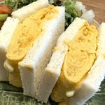 【京都ランチ】洋菓子店の絶品厚焼き玉子サンド！ケーキもセットで大満足『ザ・ニコル』