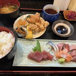 【京都和食ランチ】お造り定食850円！うまい、早い、安い、地元の人気店「紀の川」
