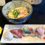 【京都ランチ】厚切りの寿司と麺のセットが1,000円！地元民推薦、山科の寿司店「大也」