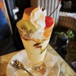 【京都スイーツ】昭和レトロな非日常空間の純喫茶☆プリン＆ホットケーキ懐かし美味「フルール」