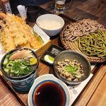 京都駅前の新店　気軽に十割そばと天ぷらのランチ！昼飲みも可「蕎麦と寿し 七乃家」