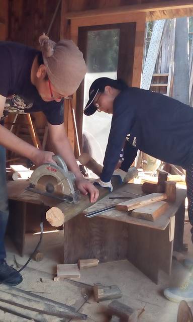 空間づくり製材作業