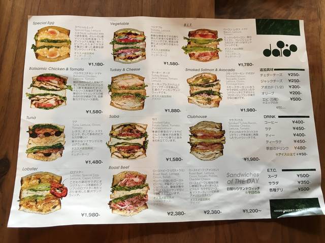 レギュラーメニュー