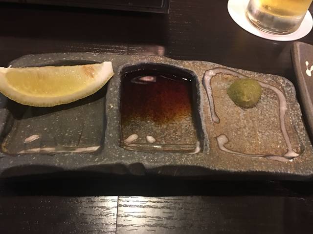 レモン・たれ・わさび