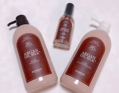 スキンフード アルガンオイルシルクプラス シリーズで絹のような髪に 軽い使い心地なのにしっかり髪を保護 ふぉーちゅん Fortune