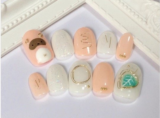 可愛い動物を指先にオンして見るたびほっこり 個性溢れる 小動物ネイル デザインをご紹介 ふぉーちゅん Fortune