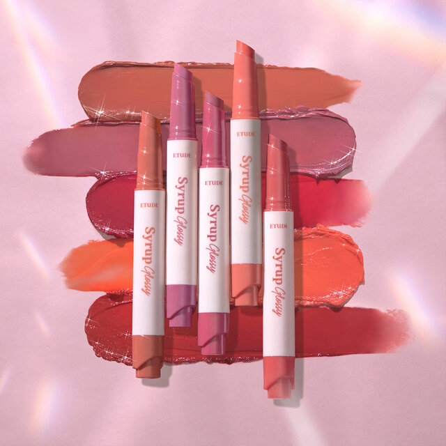 ETUDE(エチュード)2021春新作コスメ《シロップグロッシーバーム》透け感発色で色っぽ唇に♡