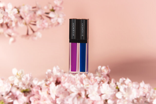 GIVENCHY(ジバンシイ) 2021春新作コスメ/日本限定スプリング コレクション 2021「L’HEURE ROSE」グロス・アンテルディ No.25 パープル・アディクション/No.26 マグネティック・ブルー