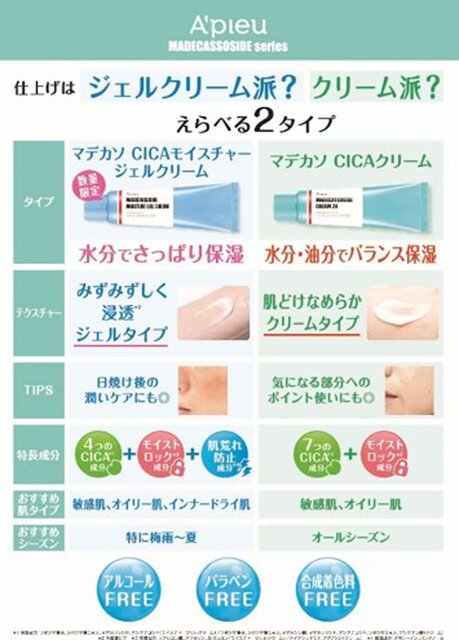 A’pieu/アピュー マデカソ CICAモイスチャージェルクリーム