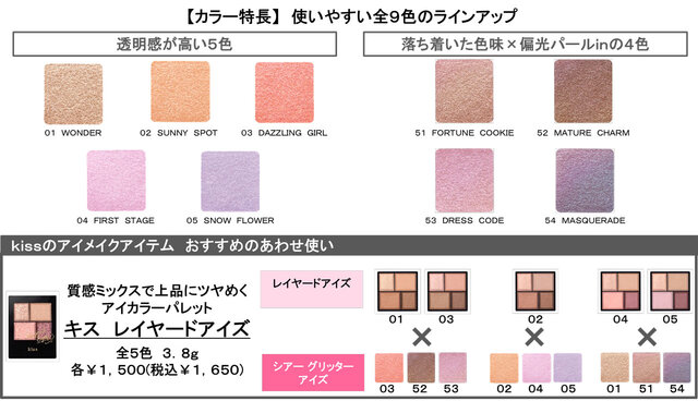 kiss キス シアー グリッターアイズ
