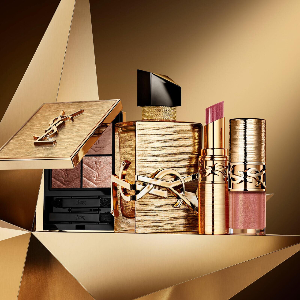 YSL（イヴ・サンローラン）　2025年クリスマスコスメ「YSL アドーン イン ゴールド」第1弾