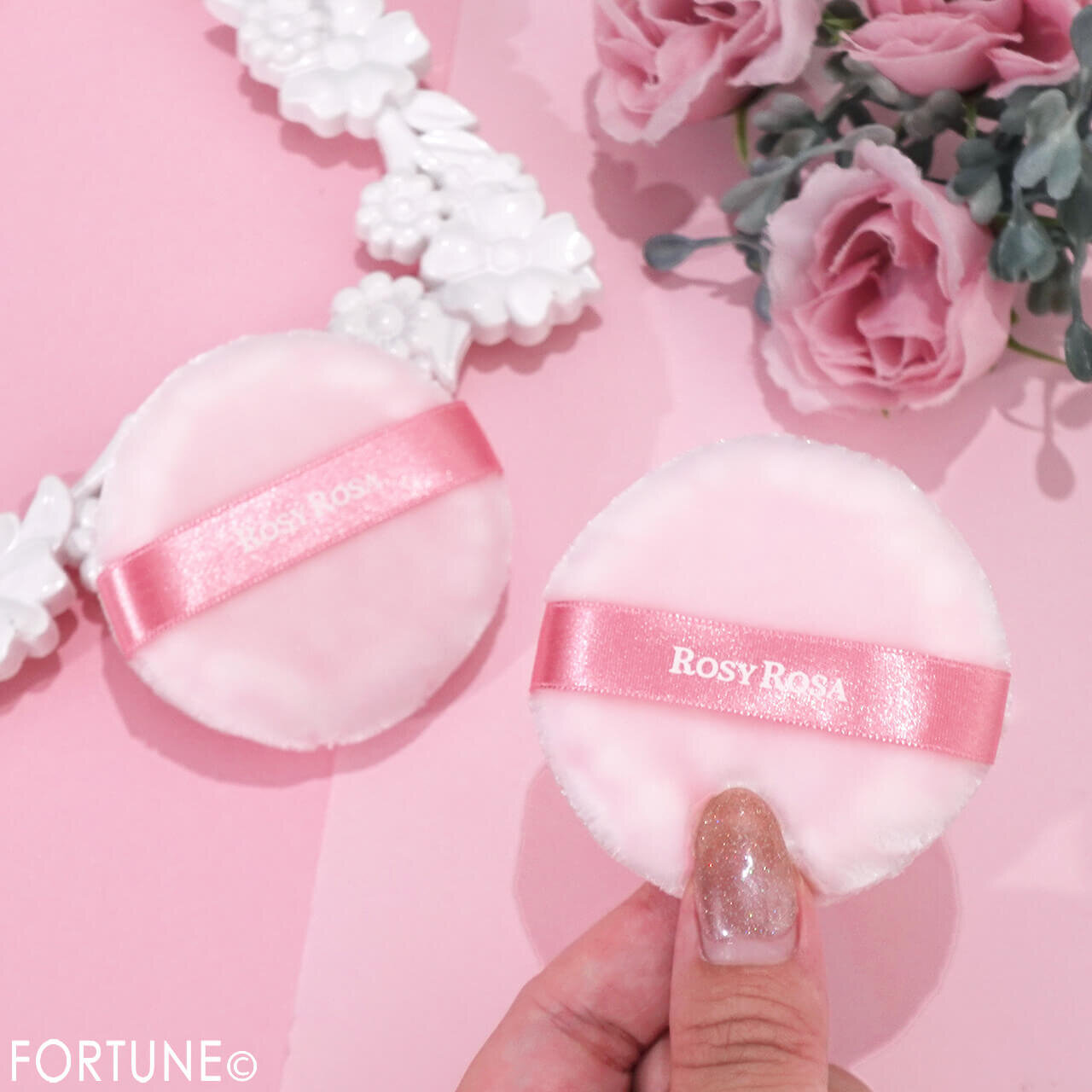 ROSY ROSA（ロージーローザ）　『ビロードタッチパフ 2P PK』