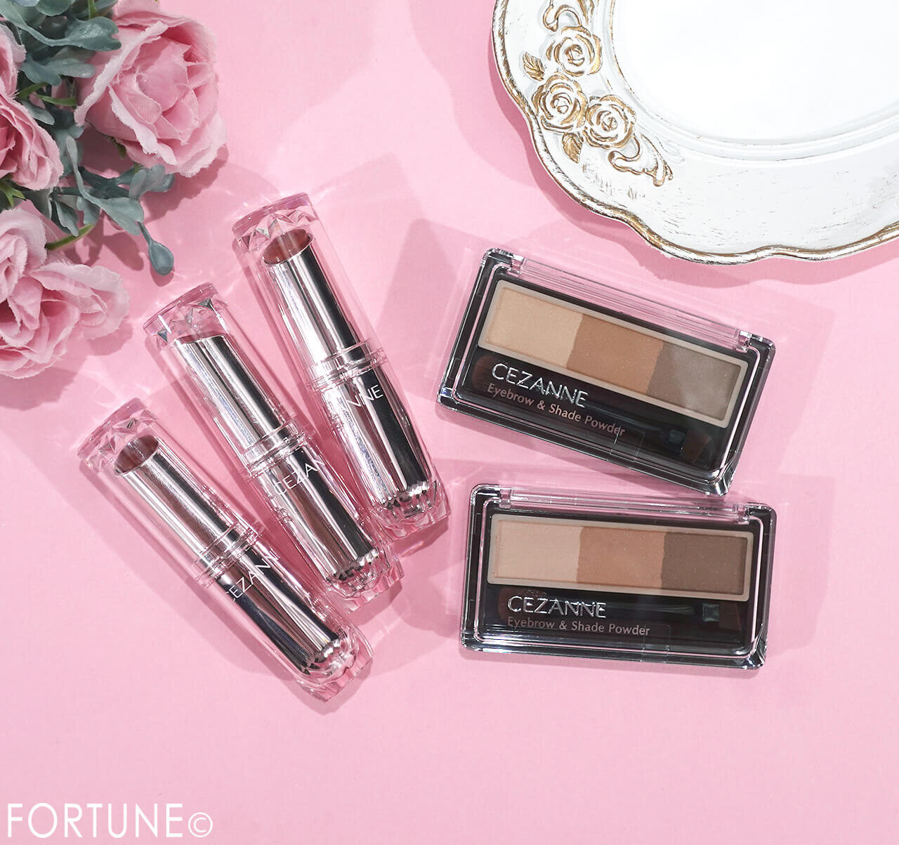 CEZANNE（セザンヌ）　2025年冬新作コスメ　『セザンヌ　ラスティンググロスリップN』　『セザンヌ　アイブロウ＆シェードパウダー』
