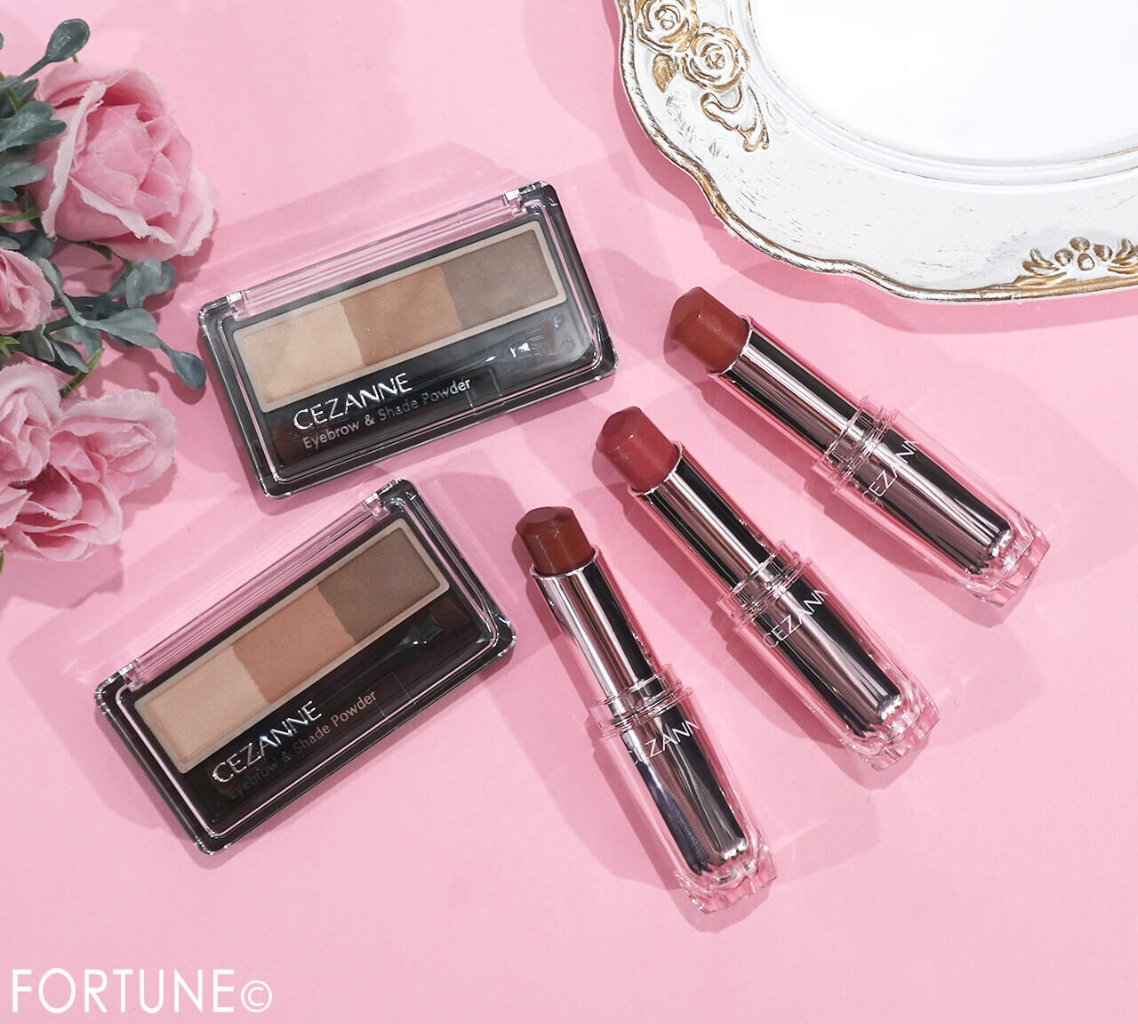 CEZANNE（セザンヌ）　2025年冬新作コスメ　『セザンヌ　ラスティンググロスリップN』　『セザンヌ　アイブロウ＆シェードパウダー』