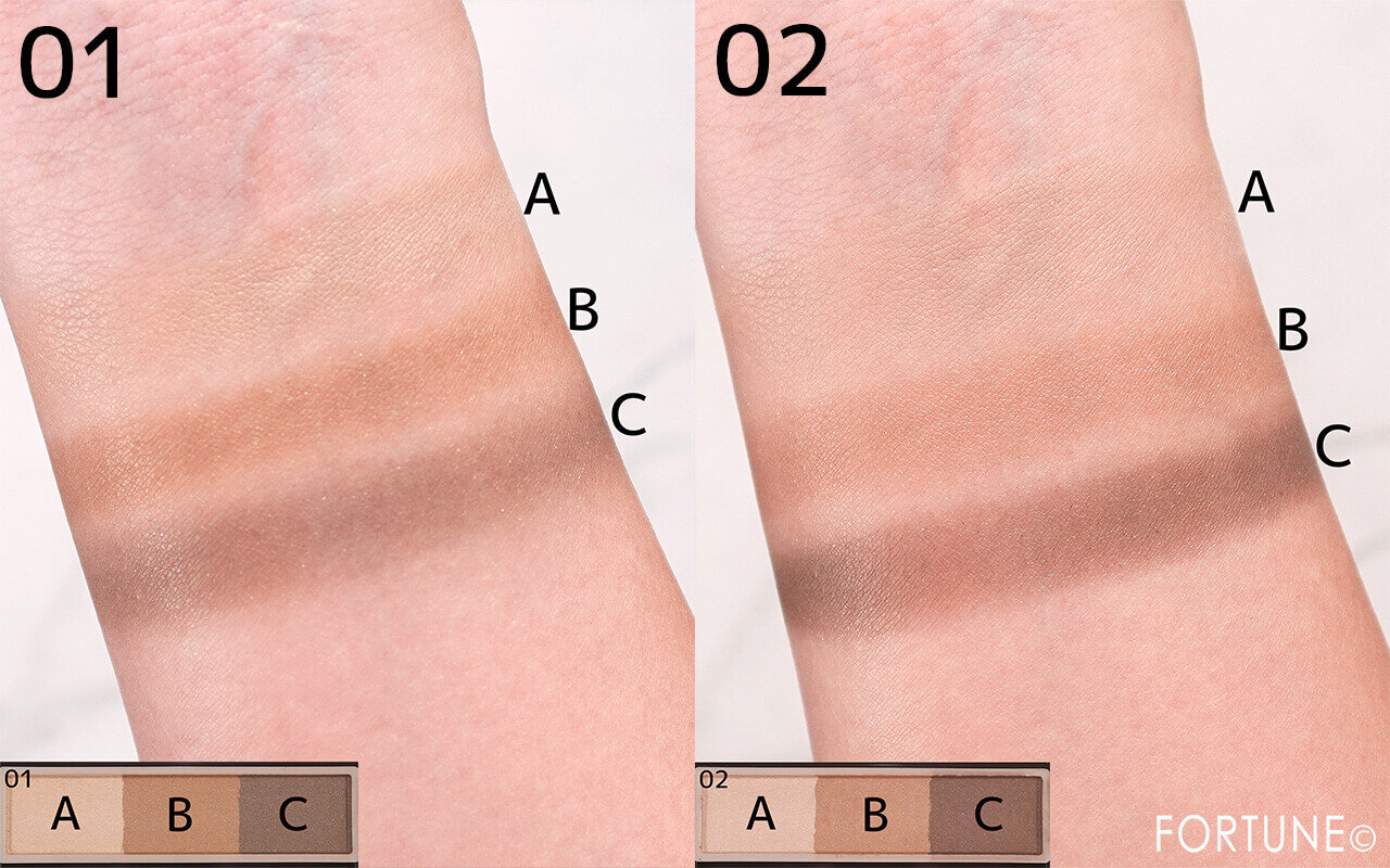 CEZANNE（セザンヌ）　　『セザンヌ　アイブロウ＆シェードパウダー』　01　02