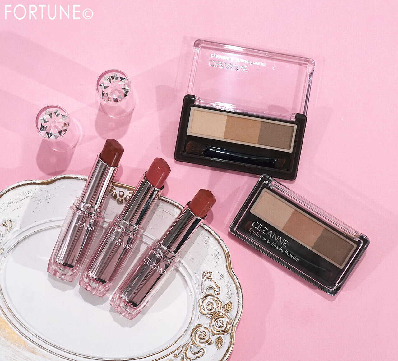 CEZANNE（セザンヌ）　2025年冬新作コスメ　『セザンヌ　ラスティンググロスリップN』　『セザンヌ　アイブロウ＆シェードパウダー』
