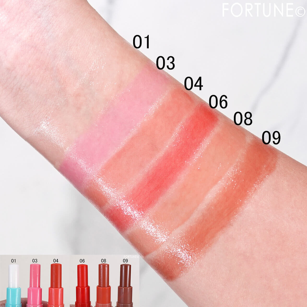 Cathy Doll（キャシードール）　『CathyDoll　ソールドアウトリップバーム』　01　03　04　06　08　09