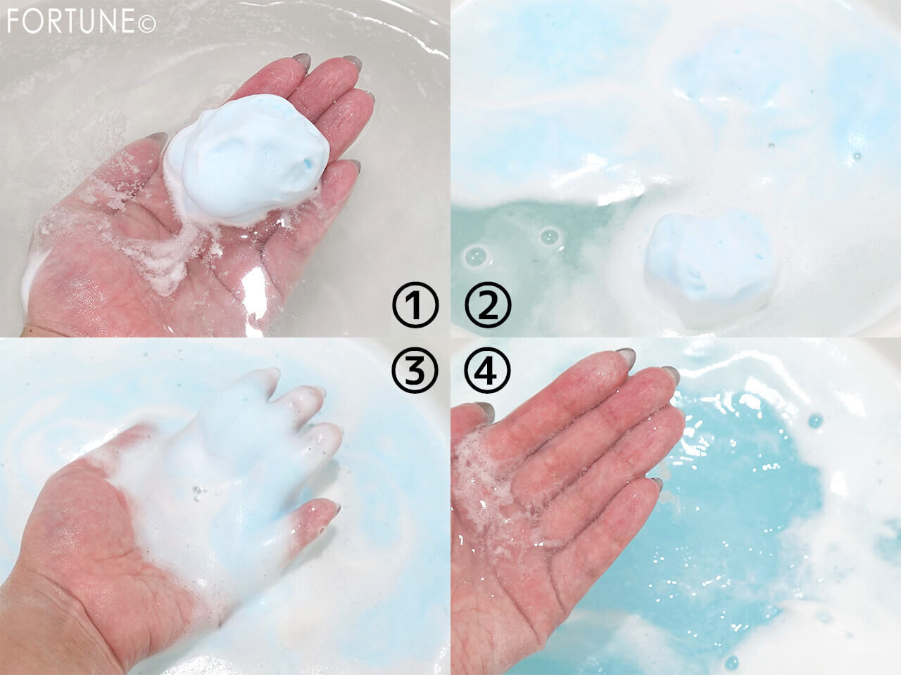 SUNCA（スンカ）　『SUNCA　ホイップセラム入浴料　月のかさ』　使い方