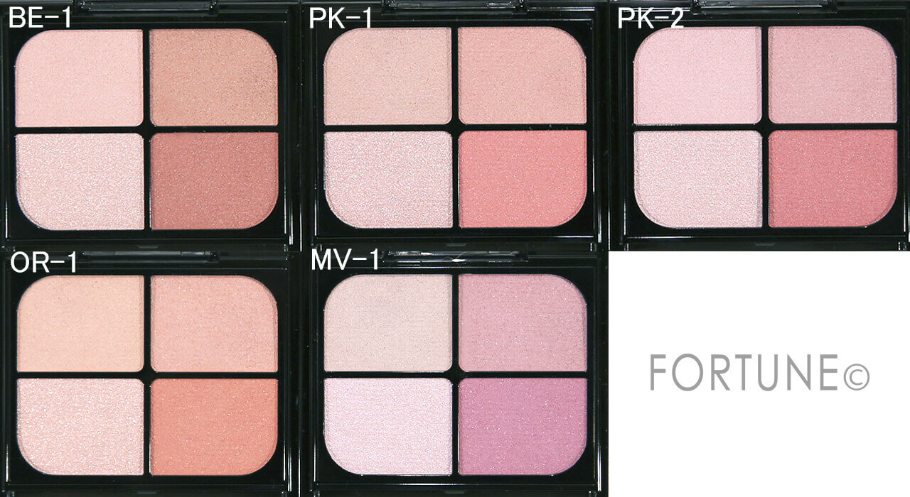 KATE（ケイト）　　『ケイト　バウンシーチークシャドウ』　BE-1　PK-1 　PK-2　OR-1　MV-1