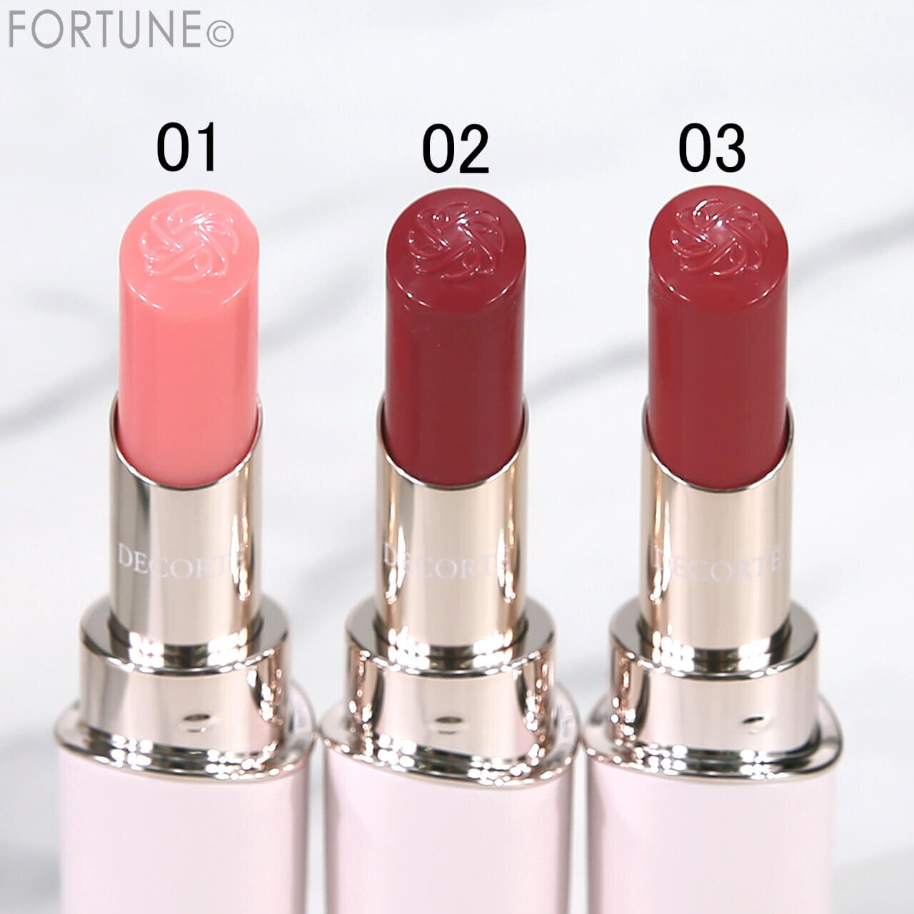 DECORTÉ（コスメデコルテ）　ルージュデコルテ　ティント ＆ プランプ　01 02 03