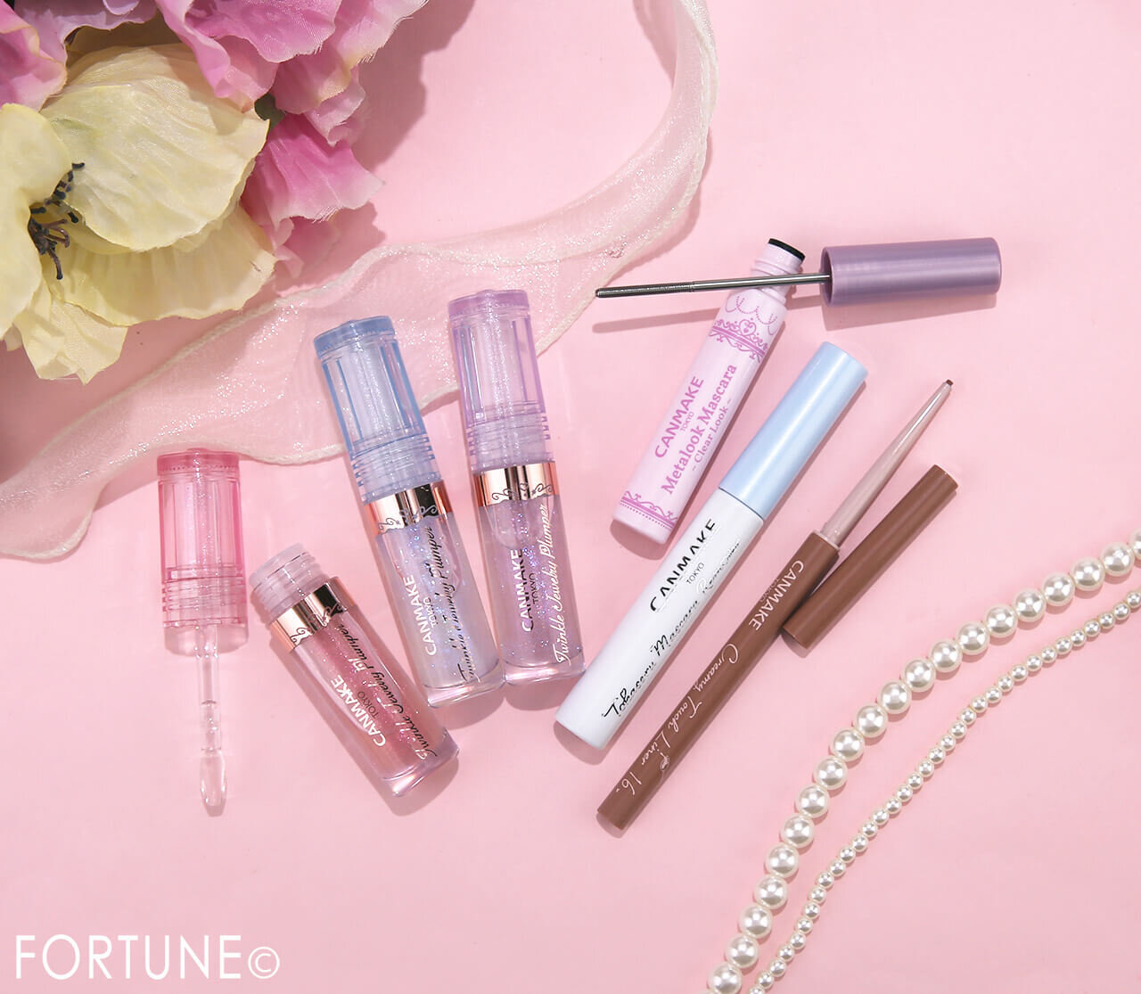 CANMAKE（キャンメイク）　2026年春新作コスメ　『トゥインクルジュエリープランパー』　『メタルックマスカラ～クリアルック～』　　『梳かせるマスカラリムーバー』　『クリーミータッチライナー』