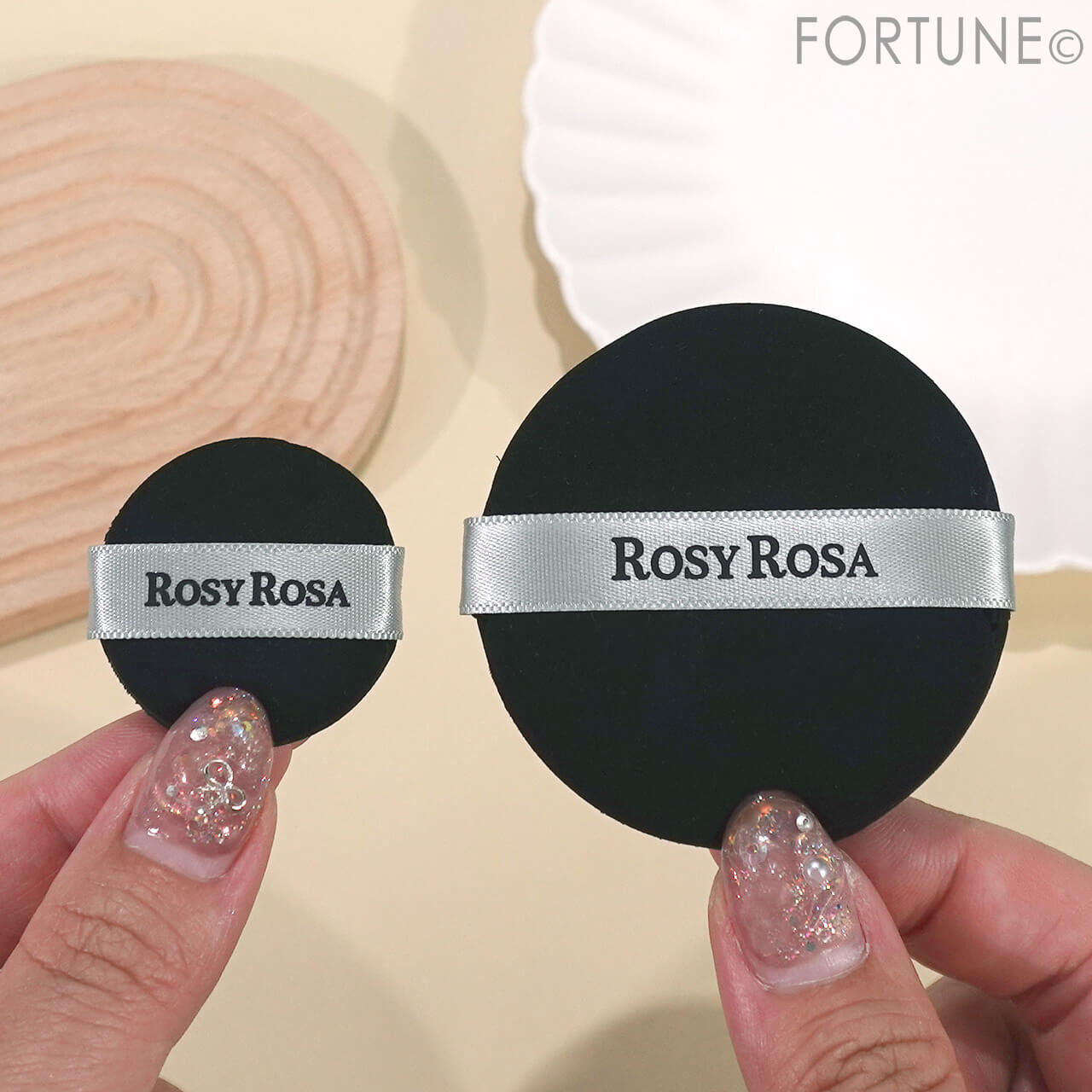 ROSY ROSA（ロージーローザ）　『マルチファンデブラシ＆パフ＜プチサイズ＞』　マルチファンデパフ