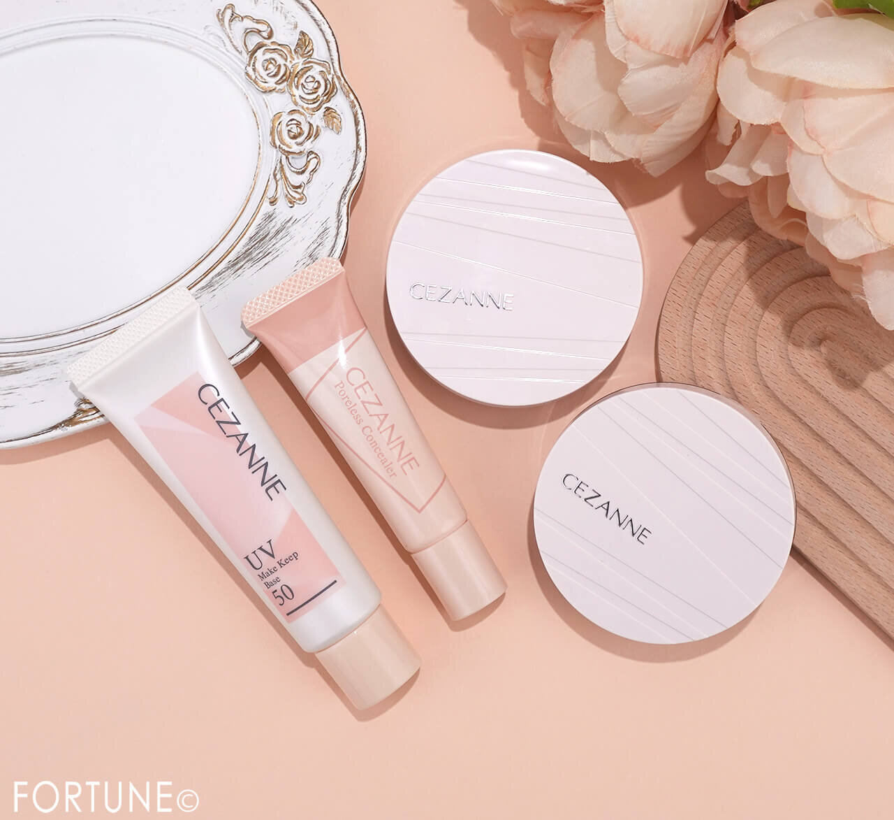 CEZANNE（セザンヌ）　2026年春新作コスメ　『セザンヌ　皮脂テカリ防止下地50』　『セザンヌ　毛穴レスコンシーラー』　『セザンヌ　毛穴レスフィックスパウダー』