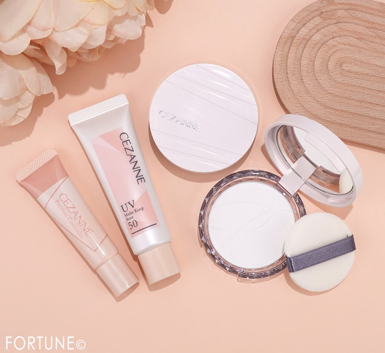 CEZANNE（セザンヌ）　2026年春新作コスメ　『セザンヌ　皮脂テカリ防止下地50』　『セザンヌ　毛穴レスコンシーラー』　『セザンヌ　毛穴レスフィックスパウダー』