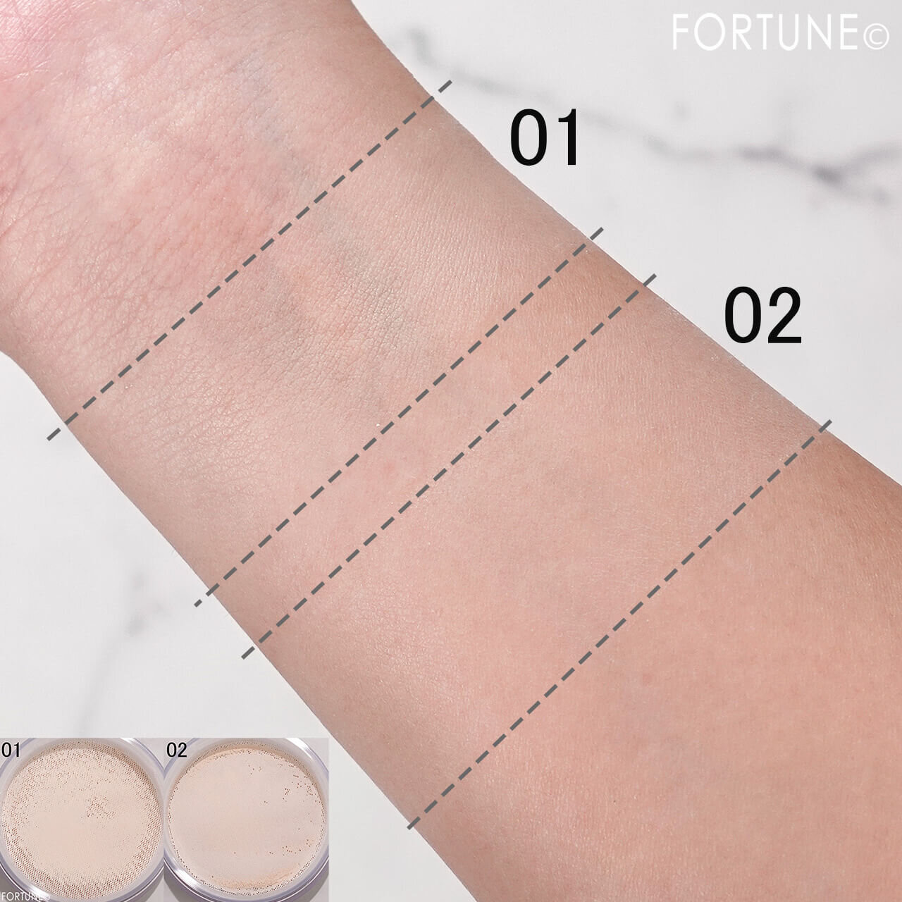 THREE（スリー）　　『THREE アドバンスドエシリアルスムースオペレーター ルースパウダー』　01　02