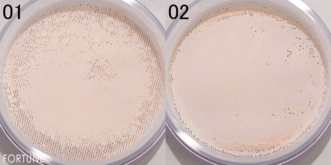 THREE（スリー）　　『THREE アドバンスドエシリアルスムースオペレーター ルースパウダー』　01　02