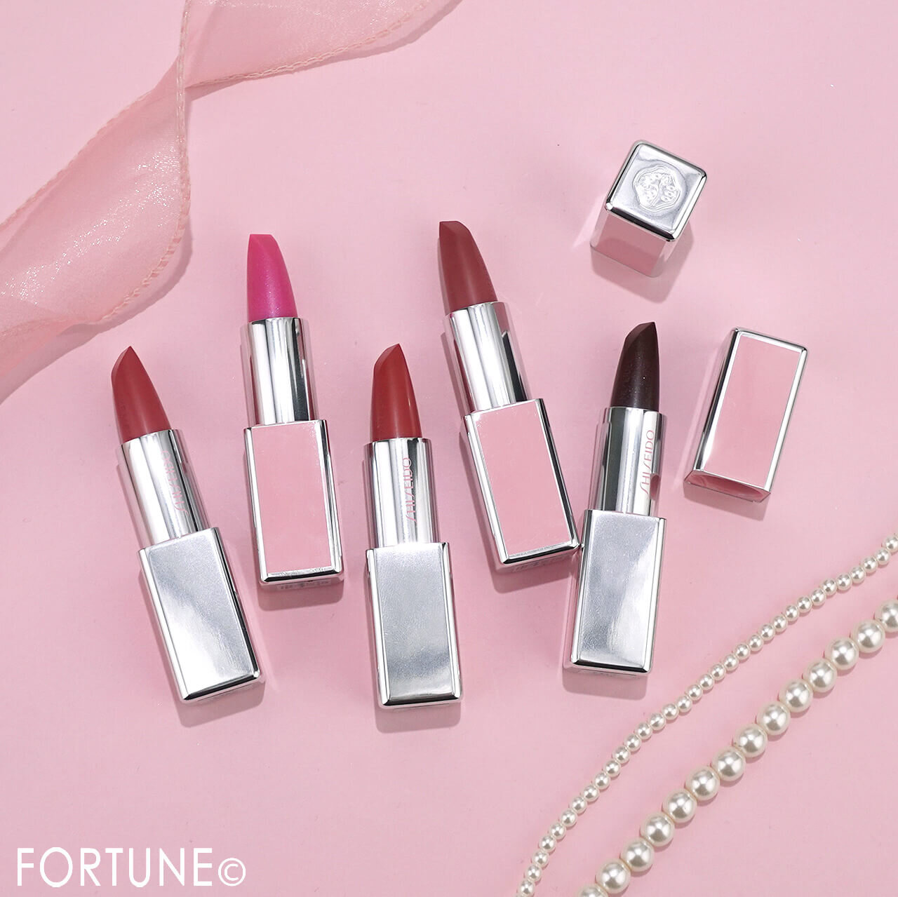 SHISEIDO（資生堂）　テクノサテン ジェル リップスティック　 限定ピンクコレクション