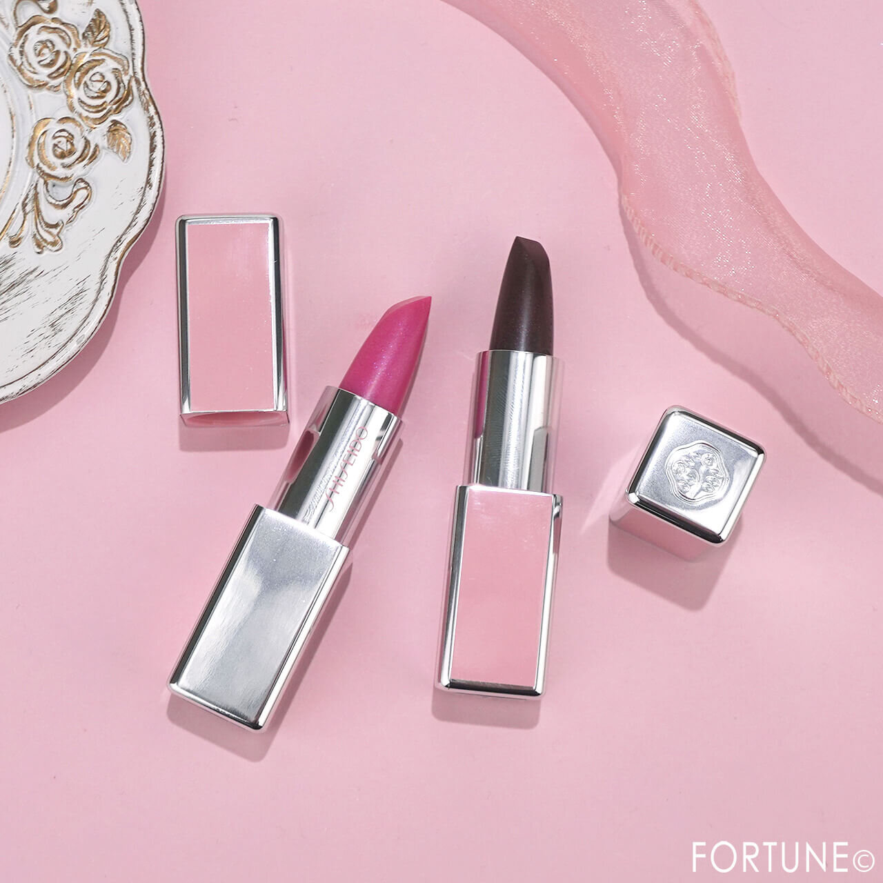 SHISEIDO（資生堂）　テクノサテン ジェル リップスティック　 限定ピンクコレクション