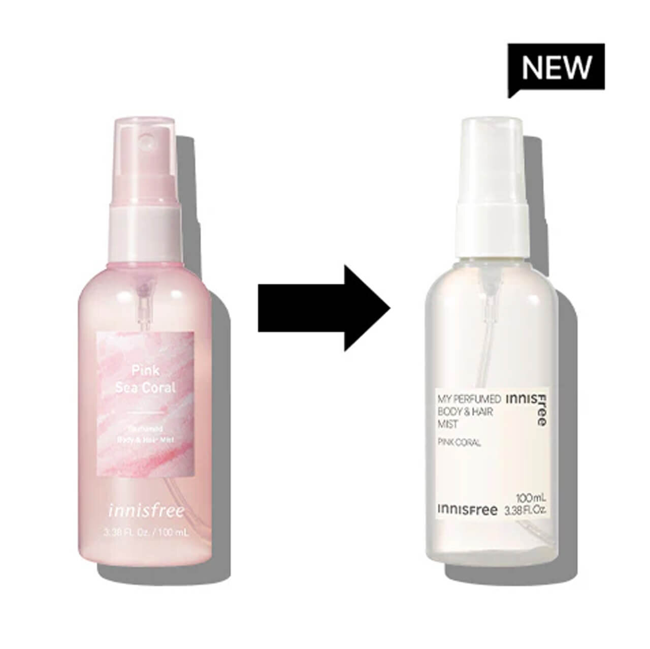 INNISFREE（イニスフリー）｜パフュームド ボディ＆ヘアミスト ピンクコーラル
