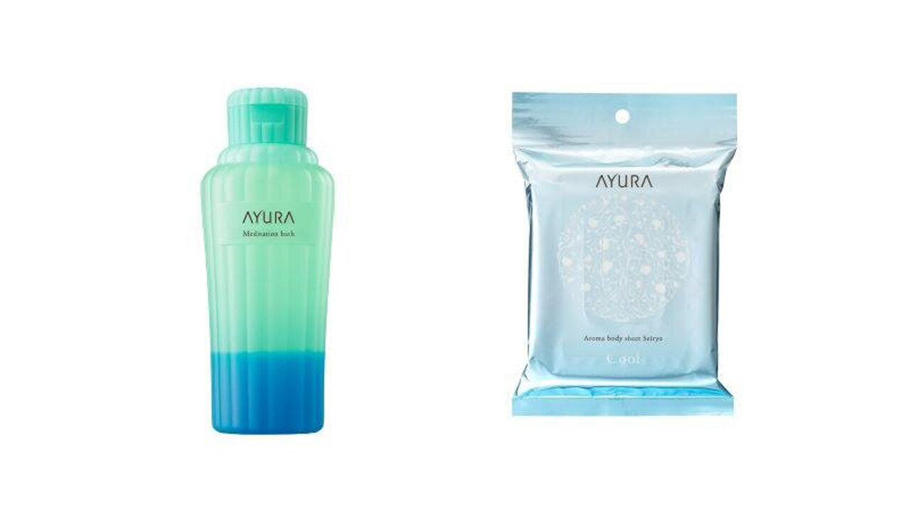 AYURA（アユーラ）　2026年夏限定　メディテーションバス（香涼み）α　アロマボディシート（青涼）