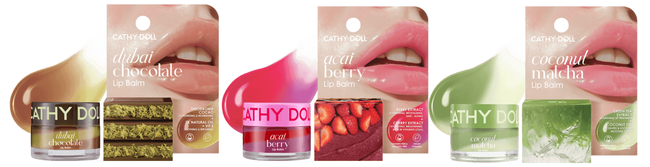 キャシードール Cathy Doll リップバーム ドバイチョコ アサイー 抹茶