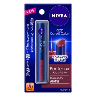 リッチケア&カラーリップ ボルドー 花王 ニベア (523828)