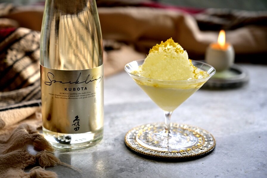 久保田 スパークリングと生ゆずのしゃりりんシャーベット