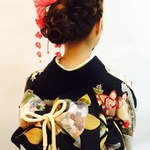 結婚式にふさわしい髪型を探そう!振袖×ミディアムヘア
