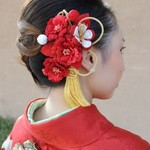黒髪や振袖に好相性♡ タイトなフォルムの、成人式の髪型